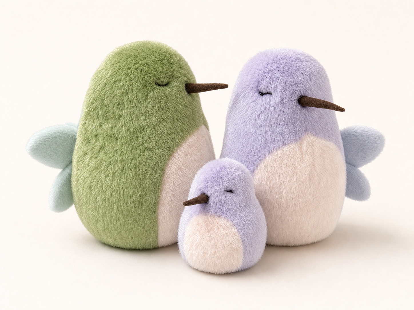 Hummingbird plush family